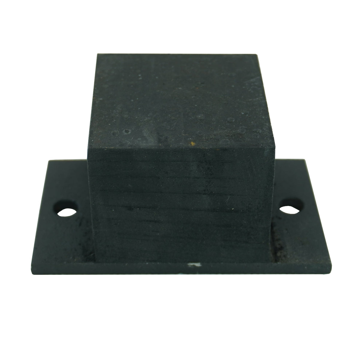 Rubber Bumper for Trailer with Square Metal Plate and Pre-Drilled Holes