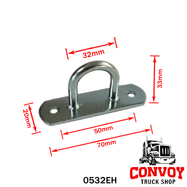 Galvanized Curved Semi-Round Tarp Hook