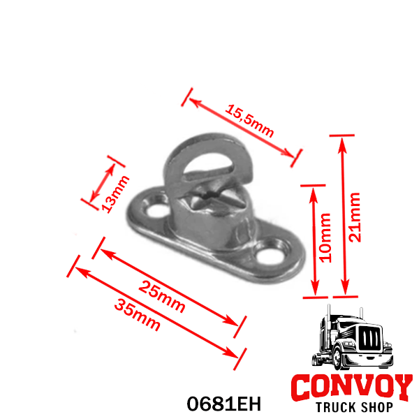 Swivel Tarp Buckle with Rotating Eyelet