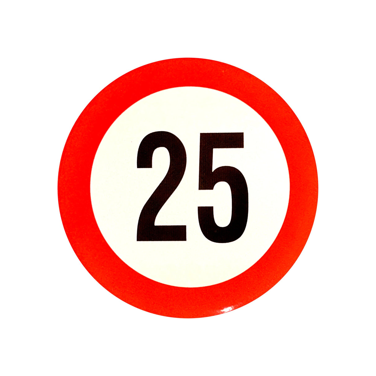Reflective Speed Limit Sticker - 19cm