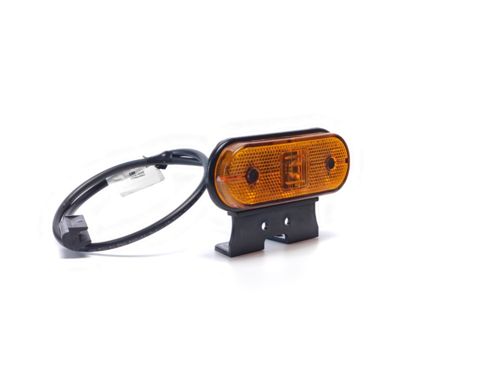 Aspöck LED Unipoint Position Lamp Amber with Holder and 0.5m Cable
