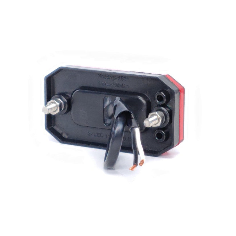 Rectangular LED Side Marker Lamp 2LED 12/24V