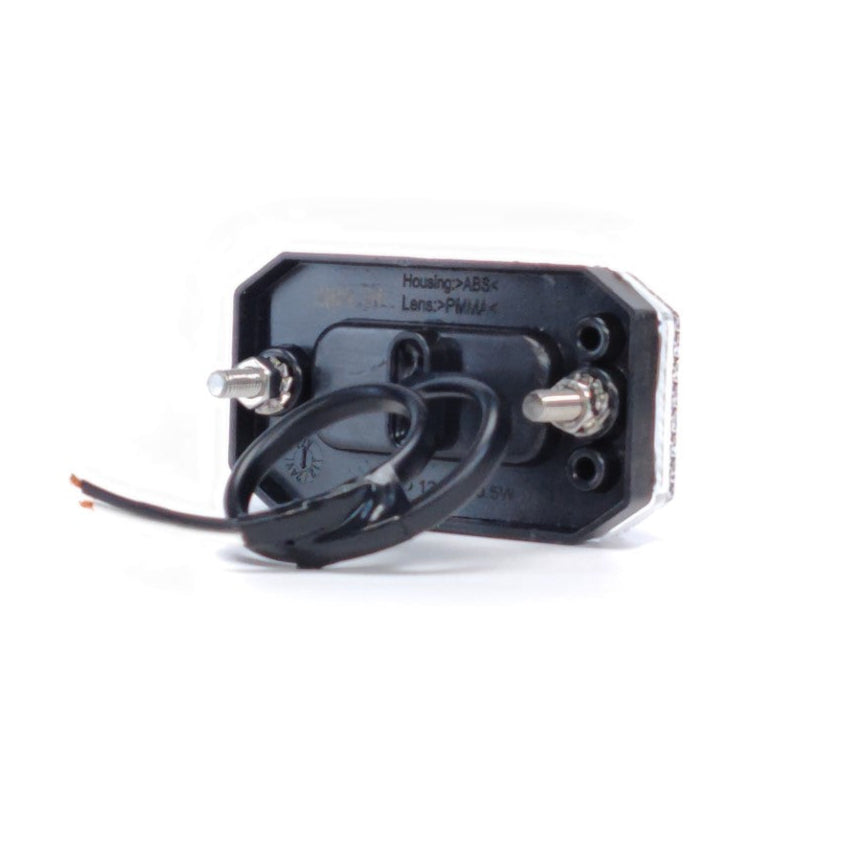 Rectangular LED Side Marker Lamp 2LED 12/24V