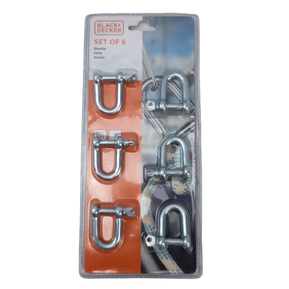 Black and Decker U-Bolt Fastener Set – 6 Pieces