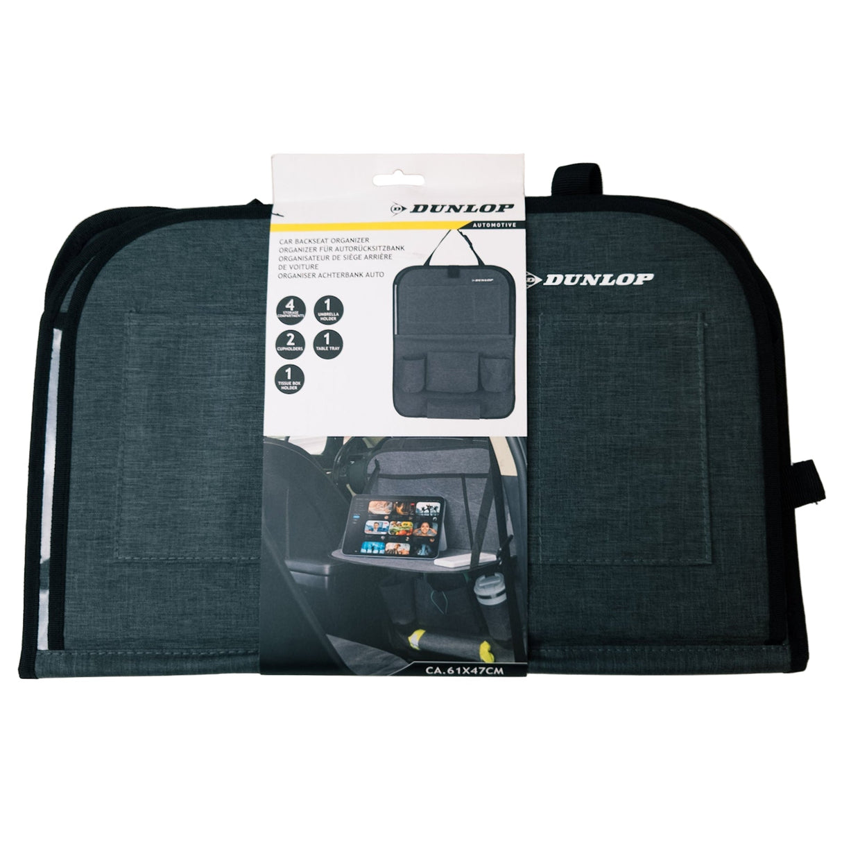 Car Organizer with Pockets - Grey