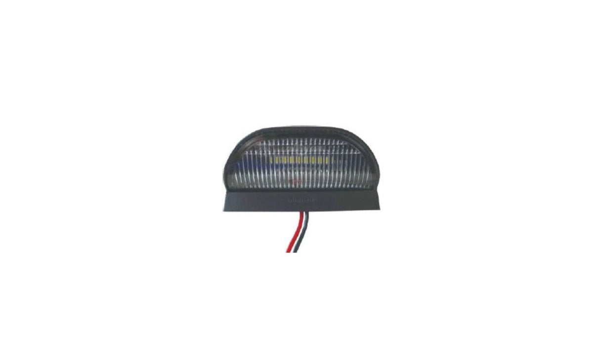 Round Black 5-LED License Plate Light