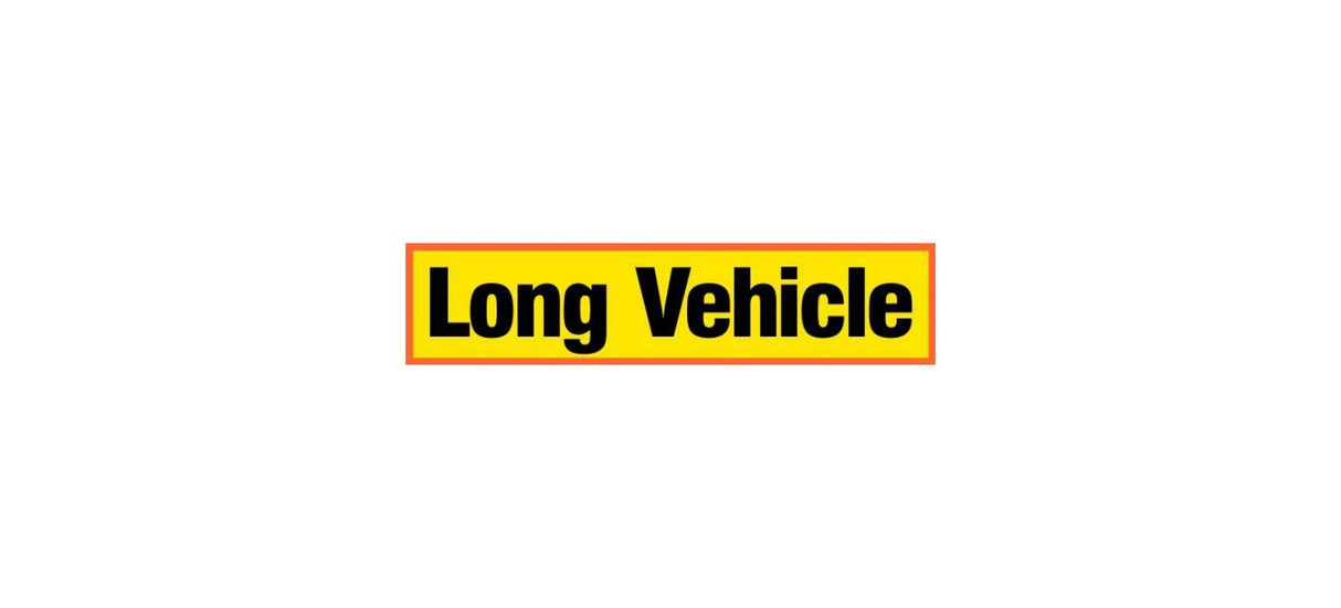 Long Vehicle Warning Sticker