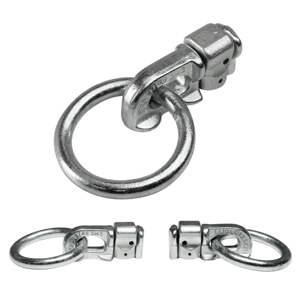 Cargo Tie-Down Ring for Rail Systems