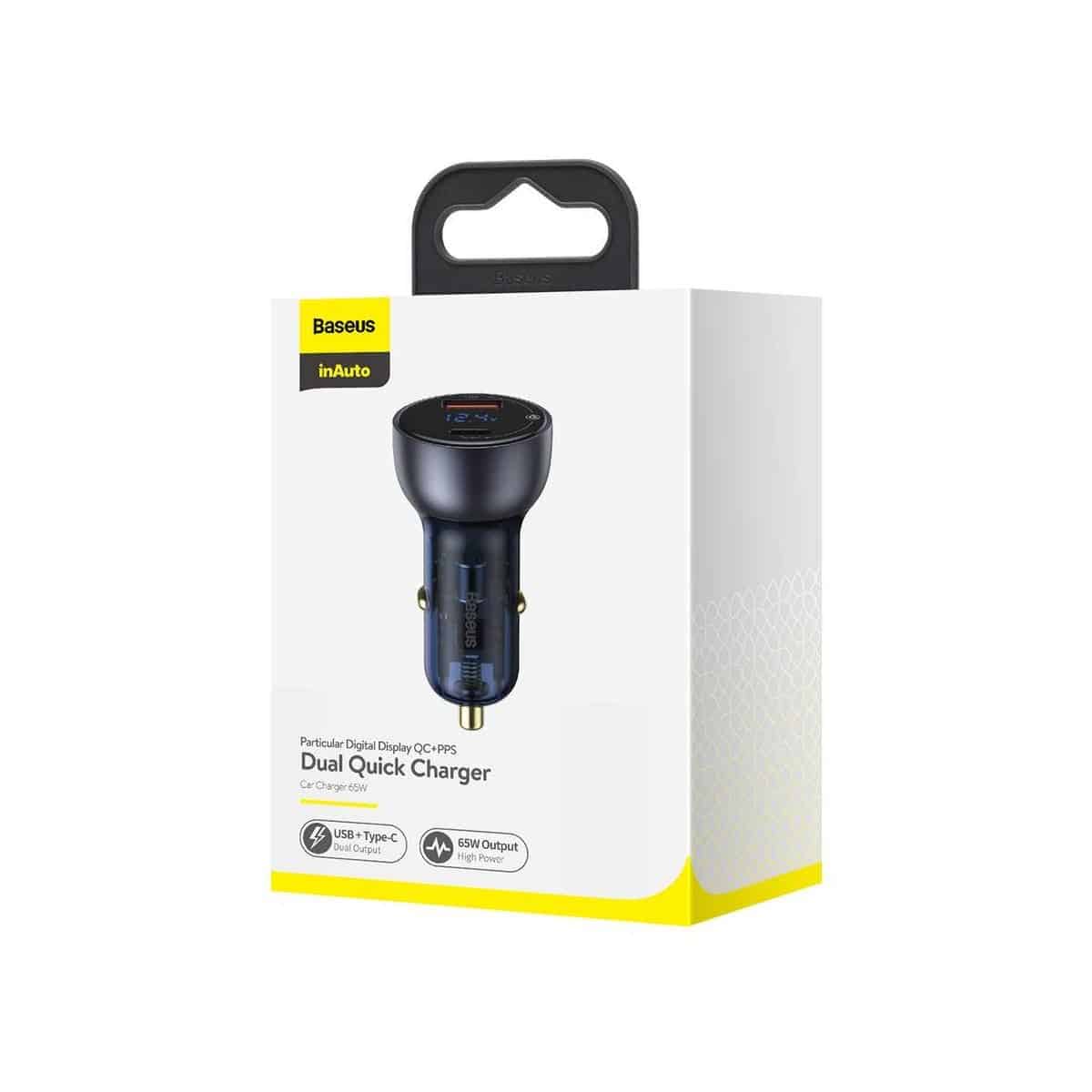 Baseus Car Charger Particular Digital Display QC 3.0 + PPS (USB 18W + Type-C 45W), max 65W