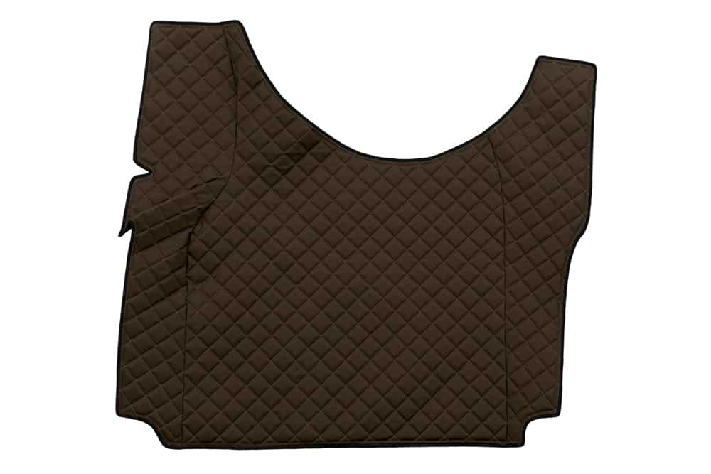 Quilted Faux Leather Floor Mat for Renault T with Engine Tunnel (From 2014)