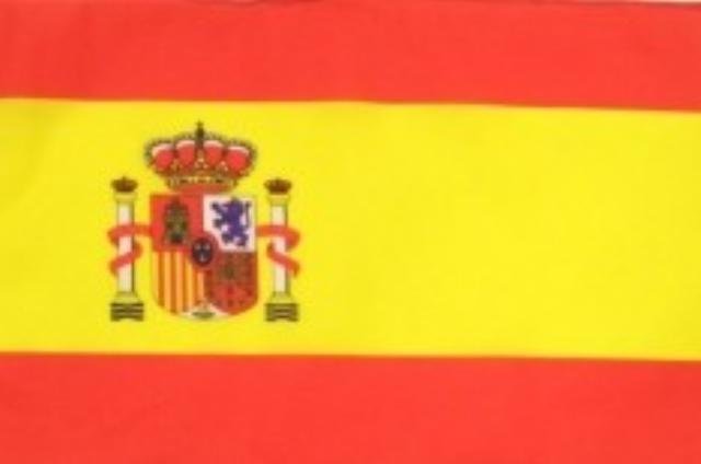 Handheld Spanish Flag with Stick (30x45cm)