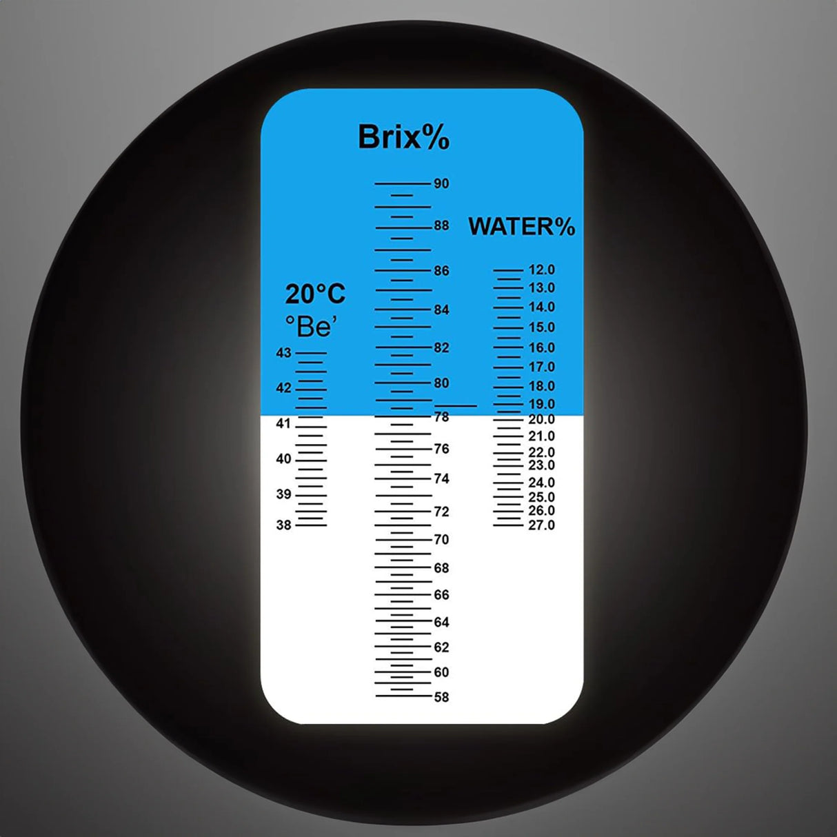Refractómetro LED para miel