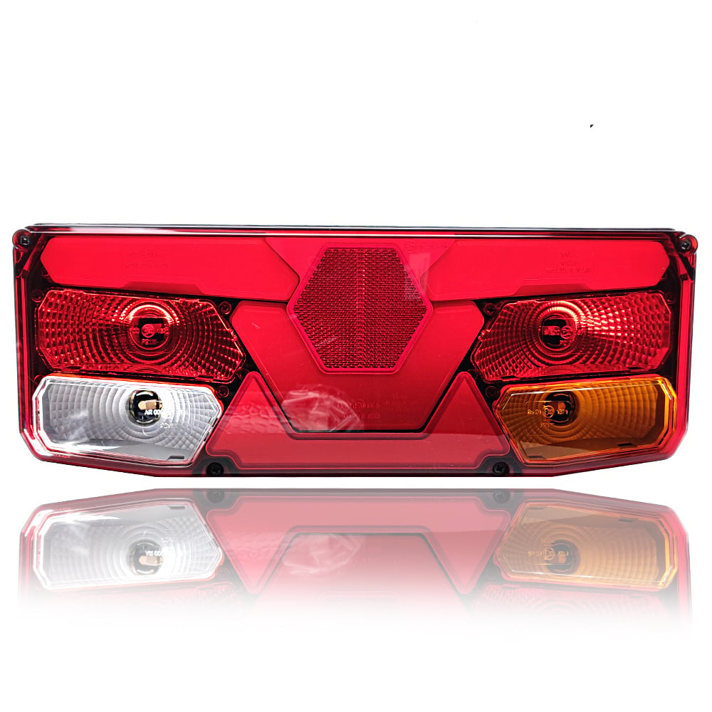 7-Function LED Rear Light with Hexagonal Reflector