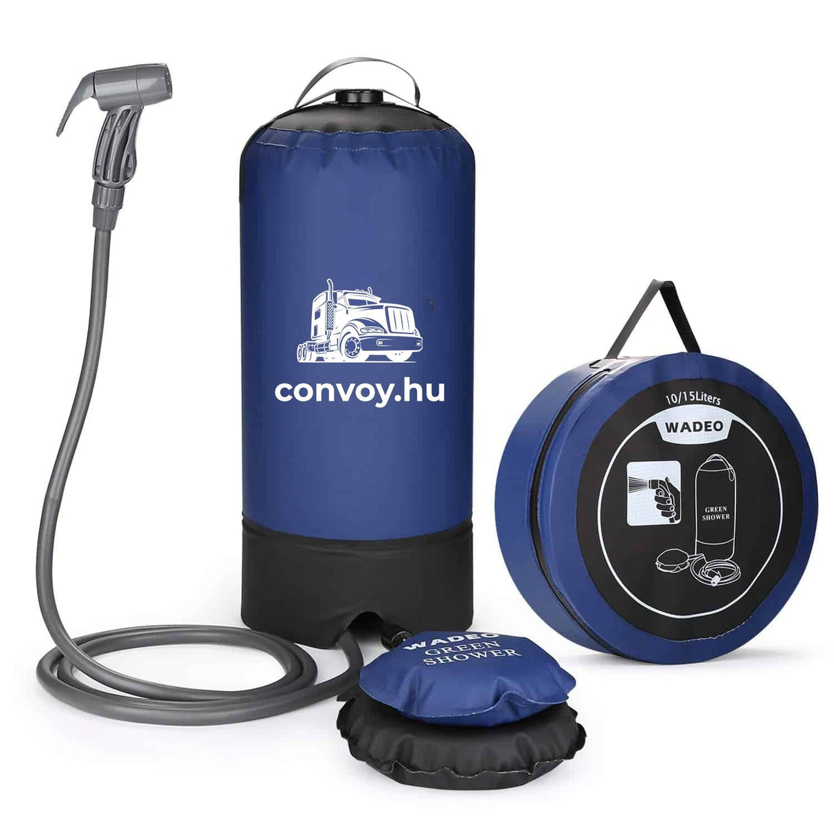 Portable Camping Shower with Foot Pump - 12L