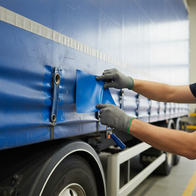 Tarpaulin Repair Patch Set – 4 pcs, 15x21 cm