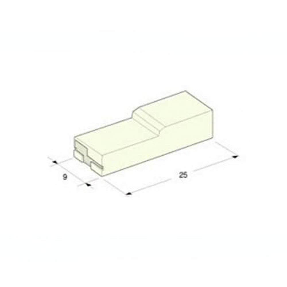 Female Spade Terminal Insulator Cover - White