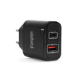 Delight USB-A & USB-C Schnellladeadapter, 20W, mit LED-Anzeige