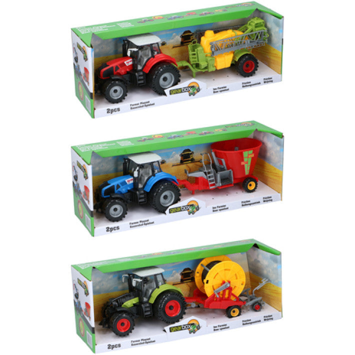 Toy Tractor with Trailer