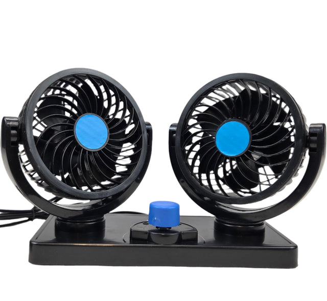Double Head Car Fan 2x15cm