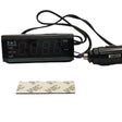 3-in-1 Car Clock with Voltmeter and Thermometer