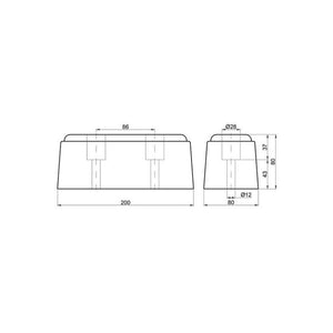 Rubber Bumper for Trucks and Trailers