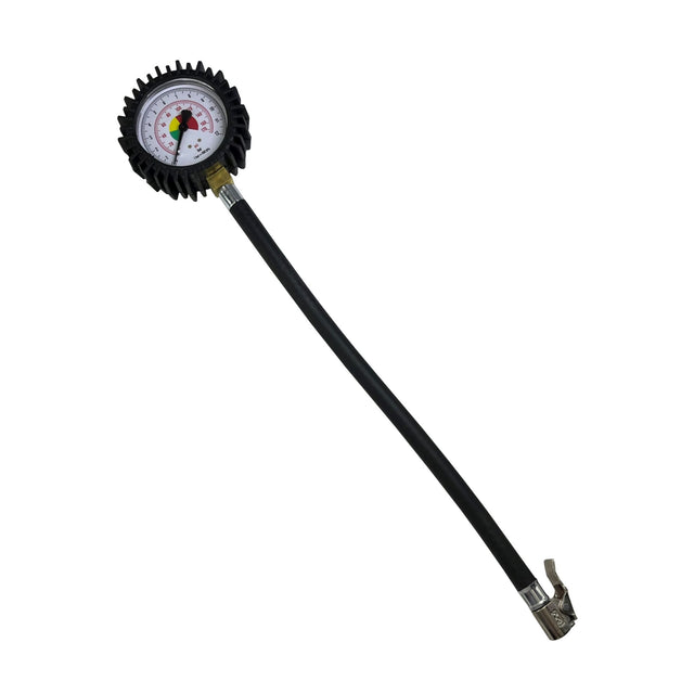 Tire Pressure Gauge with Hose, Up to 12 Bar