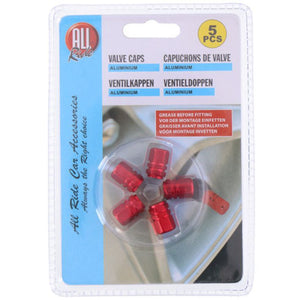 Aluminum Valve Cap Set – 5 Pieces