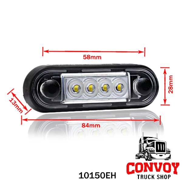 Built-in LED Position Lamp, 4 LEDs