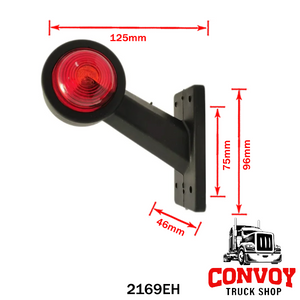 Straight Arm Rubber Position Lamp, Bulb Type