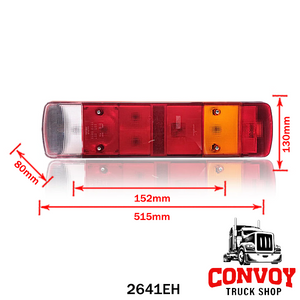 7-Chamber Rear Lamp for Scania R – Rounded Design