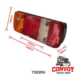 5-Chamber Rear Tail Light for Mercedes, MAN Trucks with Tail Lift