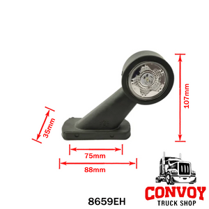 Straight Arm LED Star Marker Rubber Lamp