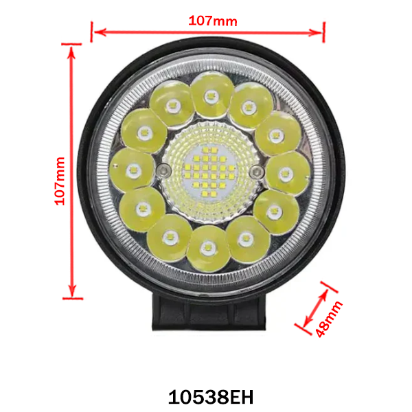 Round LED Work Light – Combo Beam