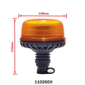 Yellow LED Strobe Beacon 12V/24V, 16 LEDs