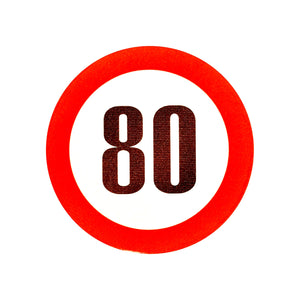 Reflective Speed Limit Sticker - 19cm
