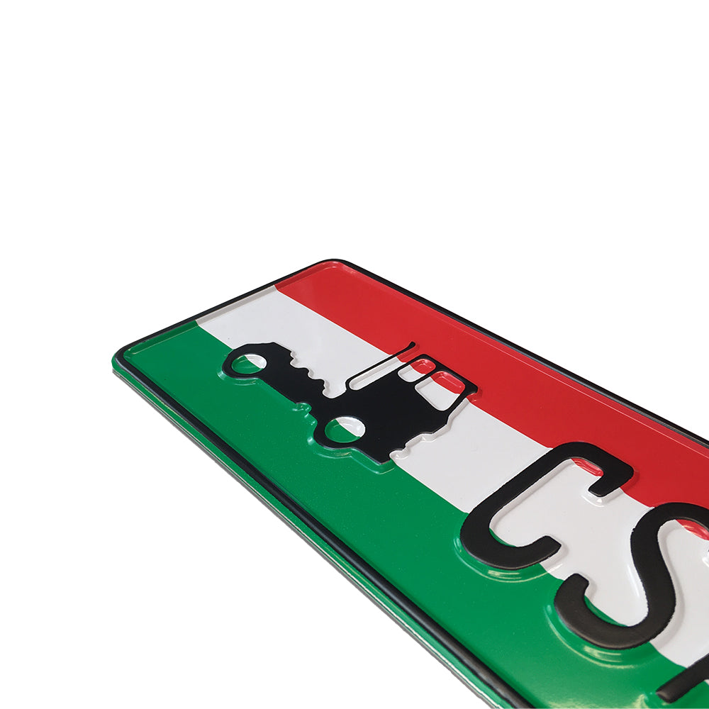 Custom Embossed Nameplate