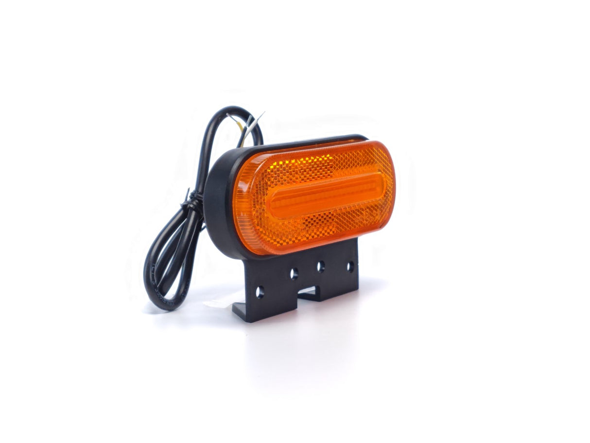 LED Position and Indicator Lamp with Rounded Amber Bracket