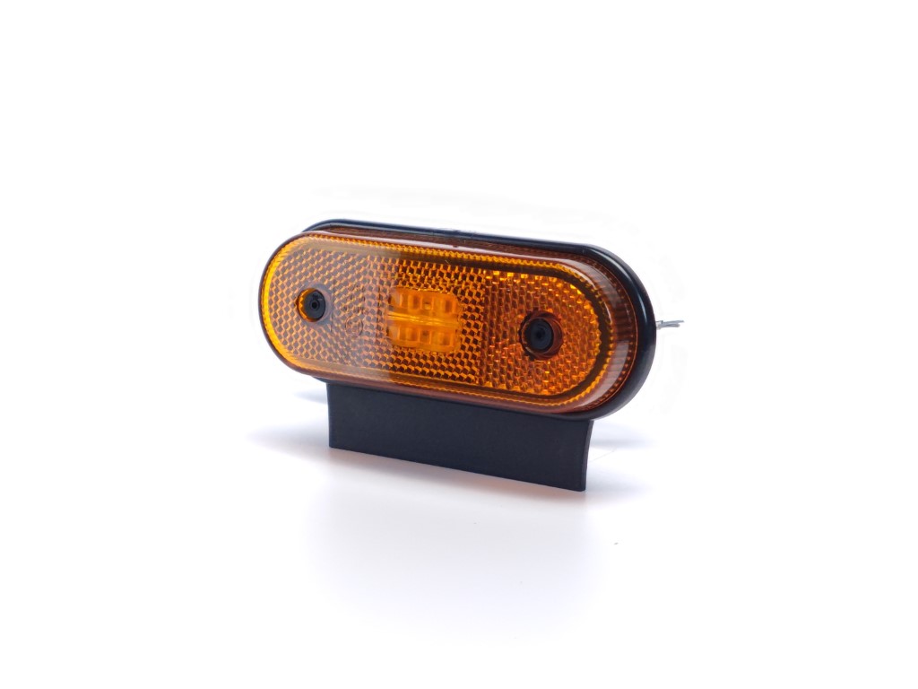 LED Position Lamp with Rounded Amber Holder, 4 LEDs