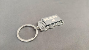 Truck Keychain with Engraved Logo