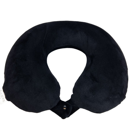 Memory Foam Neck Pillow – Black