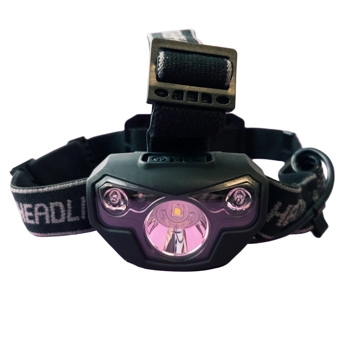 Rechargeable LED Headlamp with Adjustable Focus and Motion Sensor