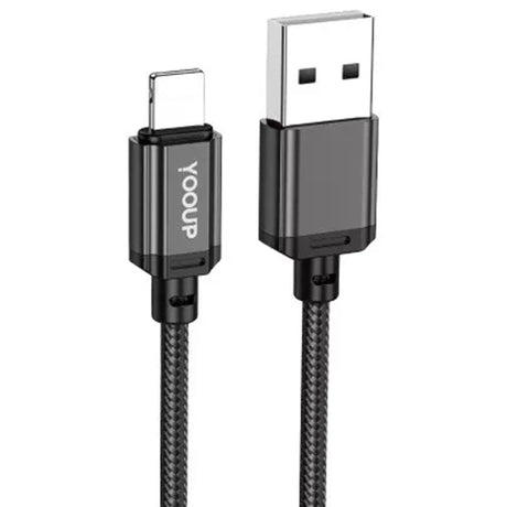 YOOUP L07A Lightning kabel 2 m, 2.4A, černý