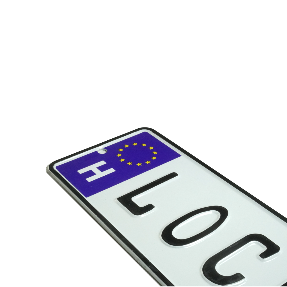 Custom Embossed Nameplate