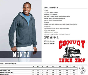 Black MAN Logo Zip-Up Hoodie