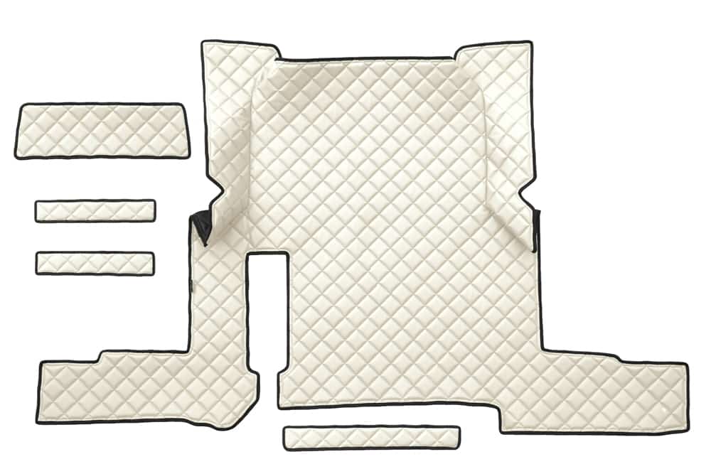 Quilted Faux Leather Floor Mat for MAN TGX Automatic (2018-2020) – Single Drawer