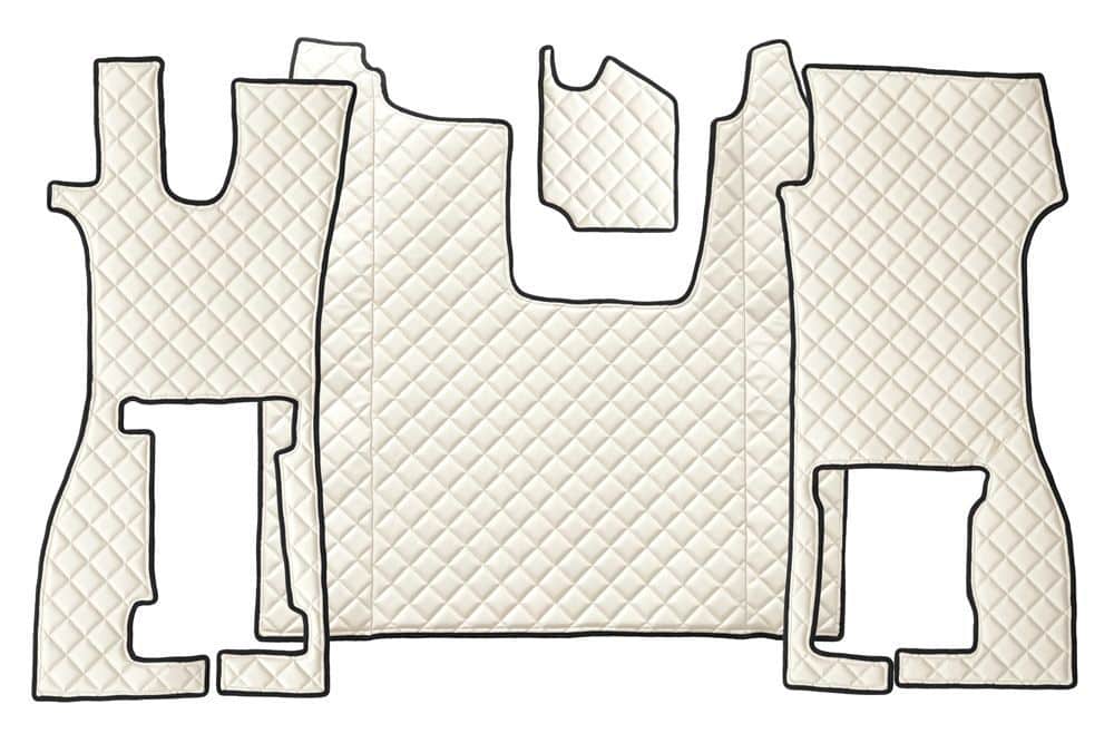 Steppte Kunstleder-Fußmatte für Scania R (2011–2016) Automatik