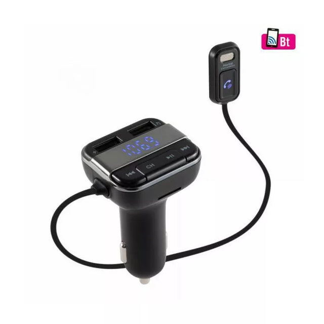 Bluetooth Car Hands-Free Kit with FM Transmitter & MIC
