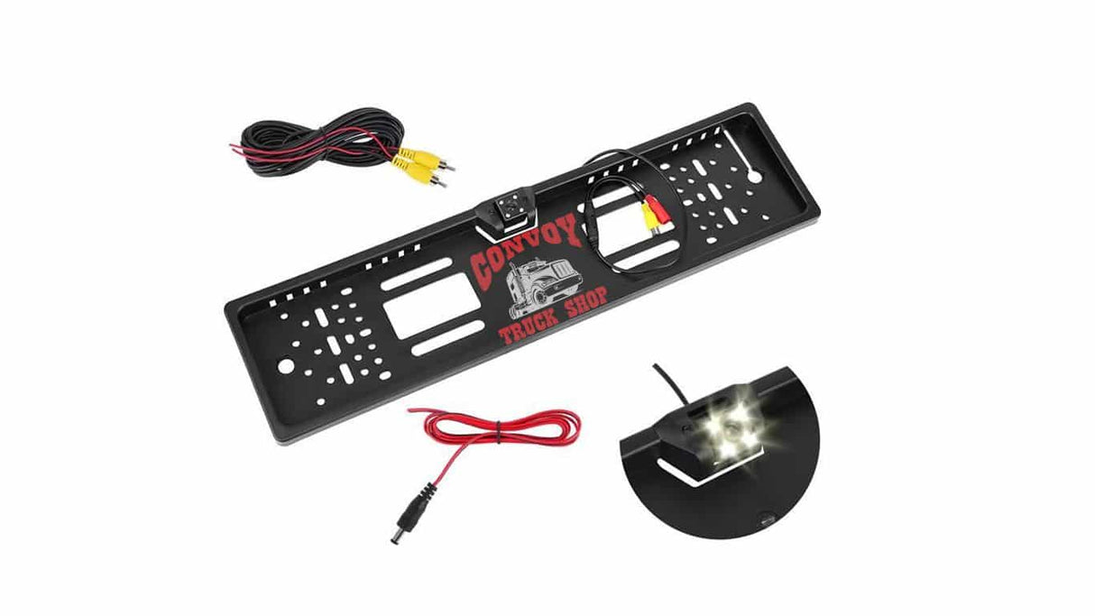 License Plate Frame Rear View Camera 12V