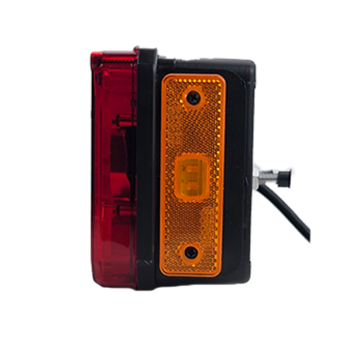7-Function Rear Lamp with Triangular Reflector and LED Marker Light