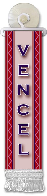 Mini bandiera con nome (M-Z) con ventosa